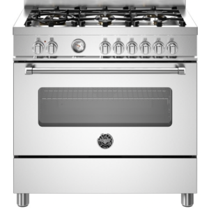 Piano de cuisson BERTAZZONI Master Series 90 cm un four gaz 5 brûleurs