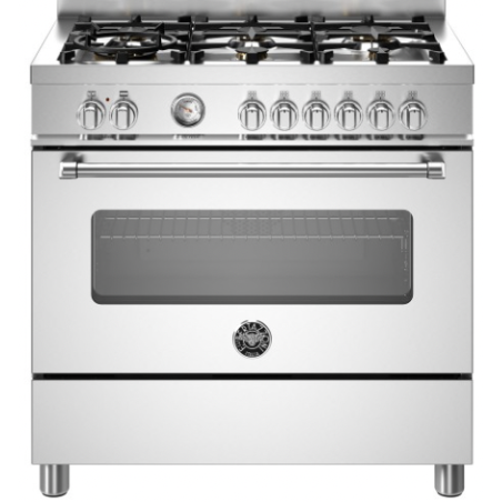 Piano de cuisson BERTAZZONI Master Series 90 cm un four gaz 5 brûleurs