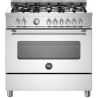 Piano de cuisson BERTAZZONI Master Series 90 cm un four gaz 5 brûleurs