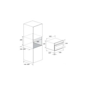 Four micro-ondes électrique 60cm Lofra Dolcevita