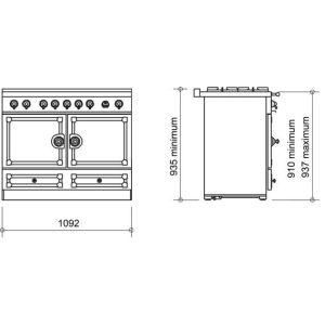 Piano de cuisson La Cornue CornuFé 110cm Induction