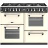 Ensemble STOVES piano de cuisson Richmond S 110 mixte + hotte de cuisine + crédence crème