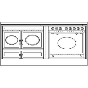 Cuisiniere mixte à bois Prestige ARCHAMBAUD E-190-M - 190cm