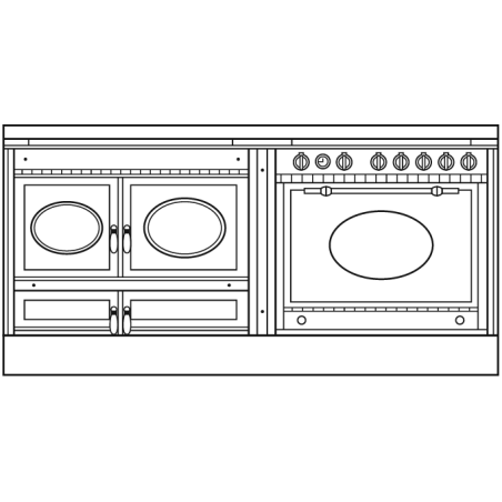 Cuisiniere mixte à bois Prestige ARCHAMBAUD E-190-M - 190cm