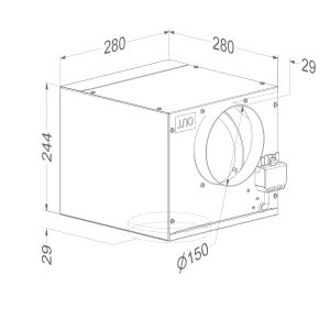 Moteur à distance NOVY pour groupe encastrable 245999