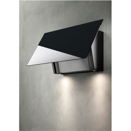 Hotte décorative murale FALMEC Cover1420 verre noir 85 cm