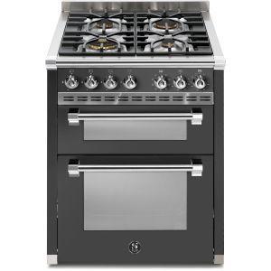 Piano de cuisson Steel Ascot 70 cm Combi-Steam double four gaz