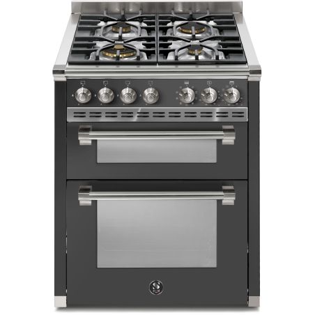 Piano de cuisson Steel Ascot 70 cm Combi-Steam double four gaz