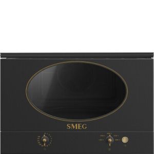 Micro-ondes encatsrable SMEG coloniale gris anthracite