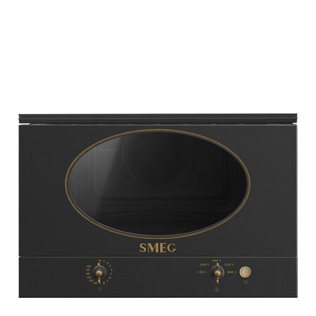 Micro-ondes encatsrable SMEG coloniale gris anthracite