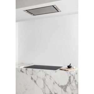 Plafonnier Novy Pureline 90 cm inox - Capteur sans moteur - éclairage LED