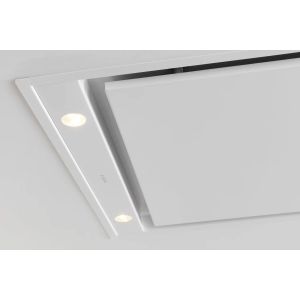 Plafonnier Novy Pureline - largeur 120 cm - blanc RAL 9003 - moteur cubic orientable -éclairage LED