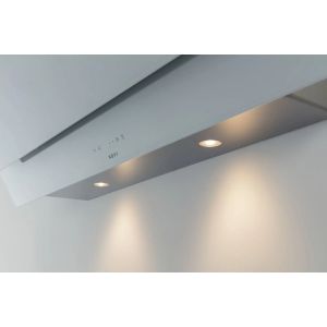 Hotte décorative murale Novy Vision Verre blanc 75 cm - moteur intégré