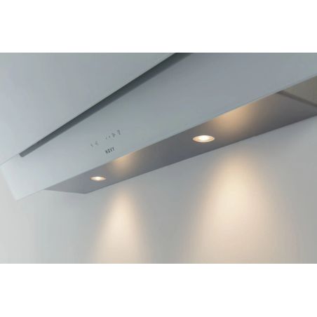 Hotte décorative murale Novy Vision Verre blanc 90 cm - moteur intégré