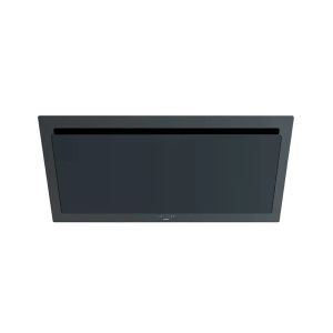 Hotte décorative murale Novy Vision Verre noir 120 cm mode recyclage - moteur intégré