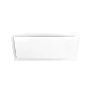 Hotte décorative murale Novy Vision Verre blanc 120 cm mode recyclage - moteur intégré