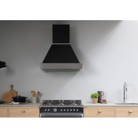 Hotte aspirante murale BERTAZZONI Heritage 120 cm noir mat