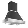 Hotte aspirante murale BERTAZZONI Heritage 100 cm noir mat