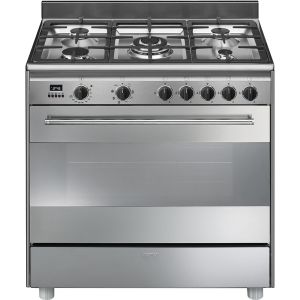 Centre de cuisson Pyrolyse SMEG 90 cm Mixte "Esthétique Concerto"