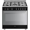 Piano de cuisson SMEG 90cm CG90N2 Mixte Noir