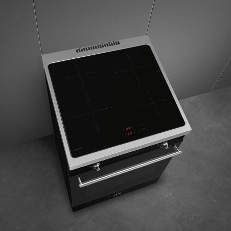 Piano de cuisson SMEG Classica induction 60 cm noir mat