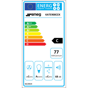 Hotte aspirante murale SMEG 90 cm inox KATE900CEX