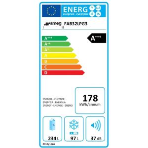 Réfrigérateur combiné SMEG FAB3L