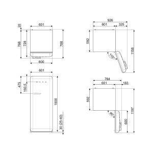 Réfrigérateur 1 porte SMEG FAB28RDIT3