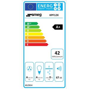 Hotte décorative murale 120cm SMEG KPF12