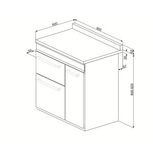 Centre de cuisson SMEG 90 cm four en hauteur Induction "Victoria"