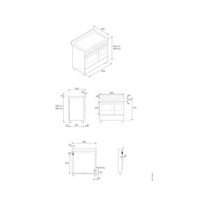 Piano de cuisson BERTAZZONI Mixte 90 cm Professional Series