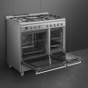 Piano de cuisson mixte SMEG Classica 90 cm - Pyrolyse