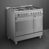 Piano de cuisson mixte SMEG Classica 90 cm - Pyrolyse