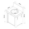 Module évier pour cuisine d'extérieur ENO inox PMOD4103