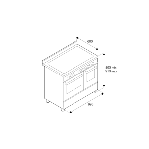 Piano de cuisson BERTAZZONI Professional 90 cm 2 fours Induction